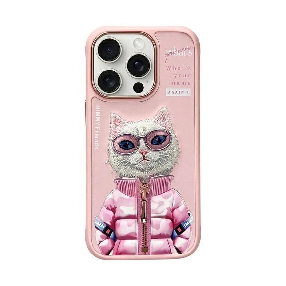 NIMMY futerał COOL&CUTE 2.0 Cat do IPHONE 16 Pro Max różowy