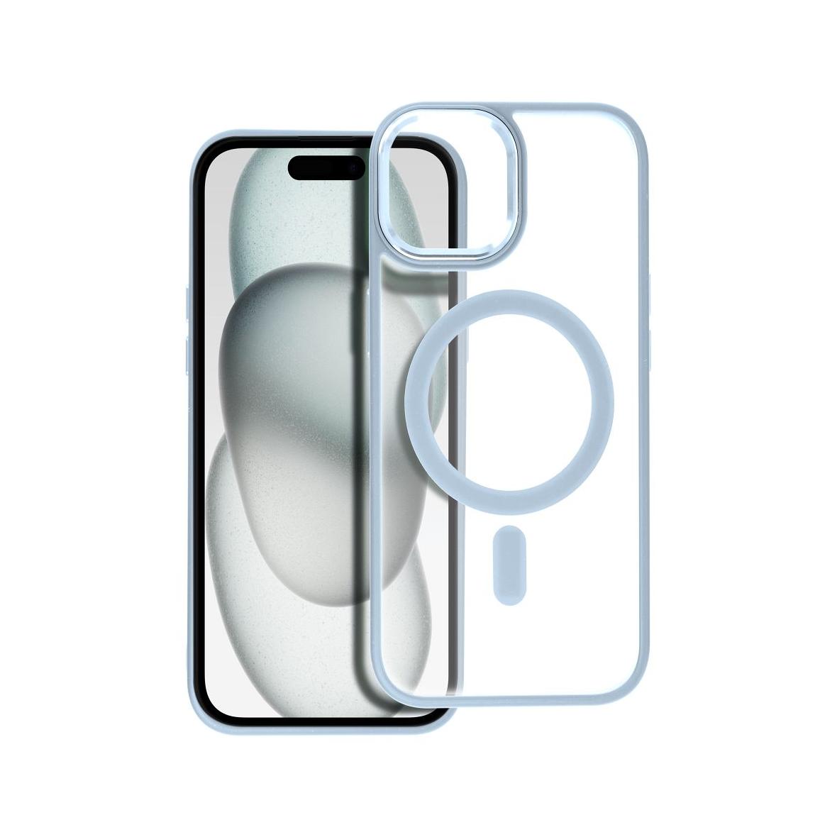 Futerał MATTE MAG COVER kompatybilny z MagSafe do IPHONE 15 niebieski