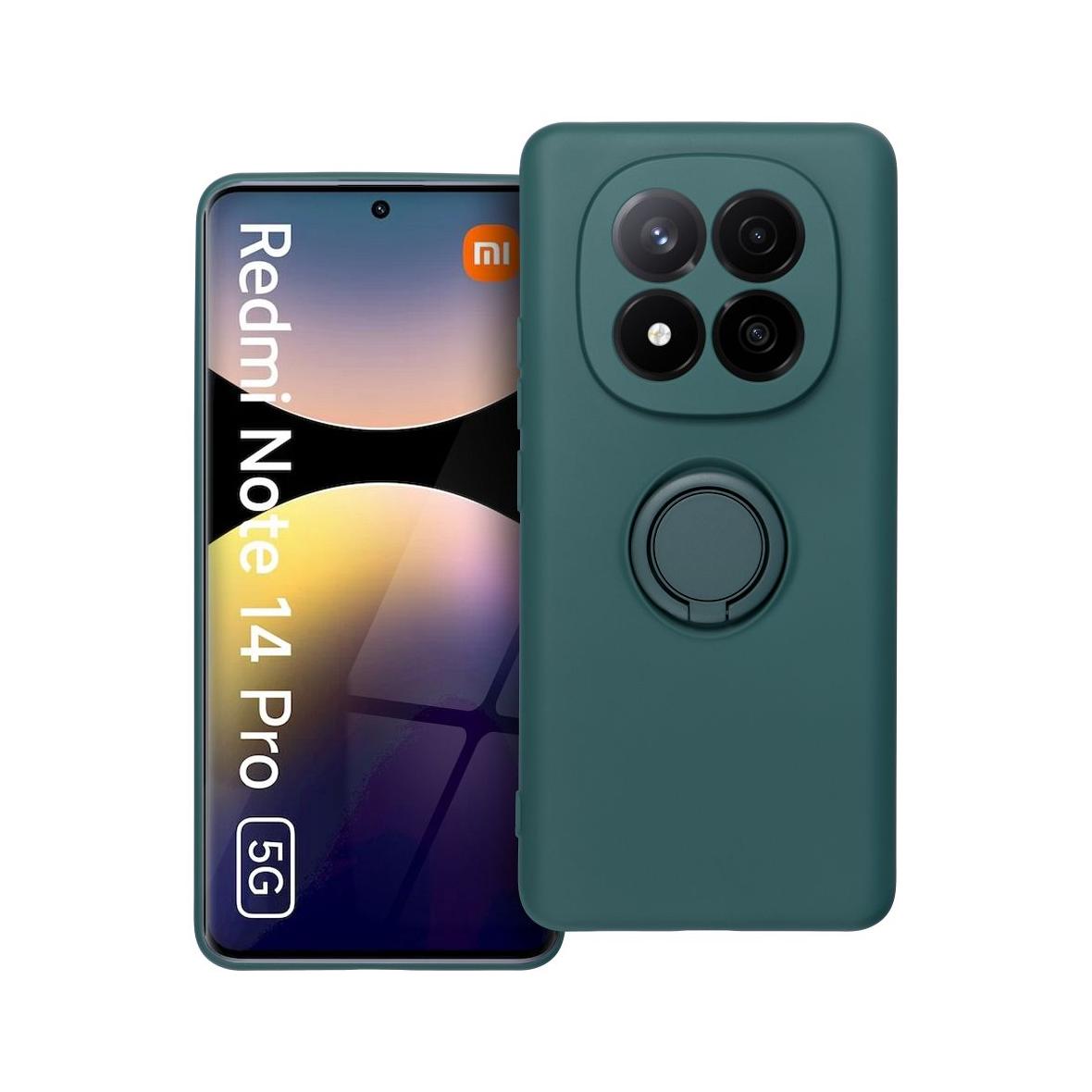 Futerał do Xiaomi Redmi Note 14 PRO 5G Silicone Ring zielony