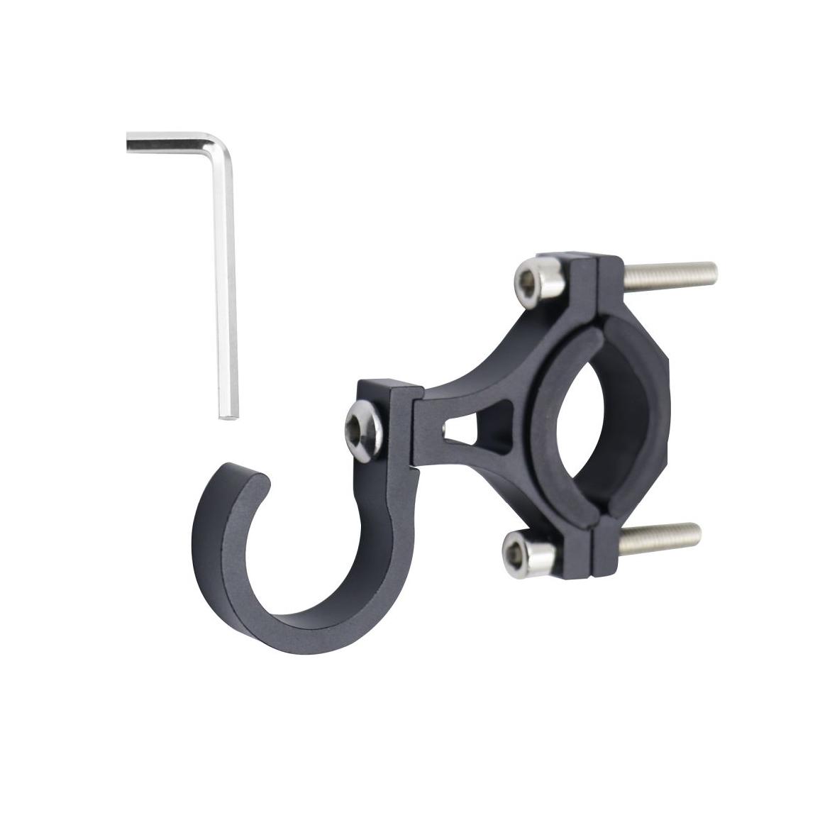Hak uchwyt na zakupy do roweru / hulajnogi aluminiowy  FS366-004 czarny