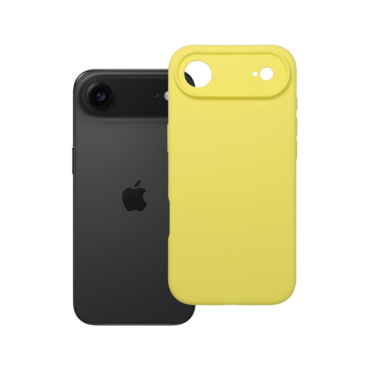 Futerał do iPhone 17 AIR Silicone 2mm żółty