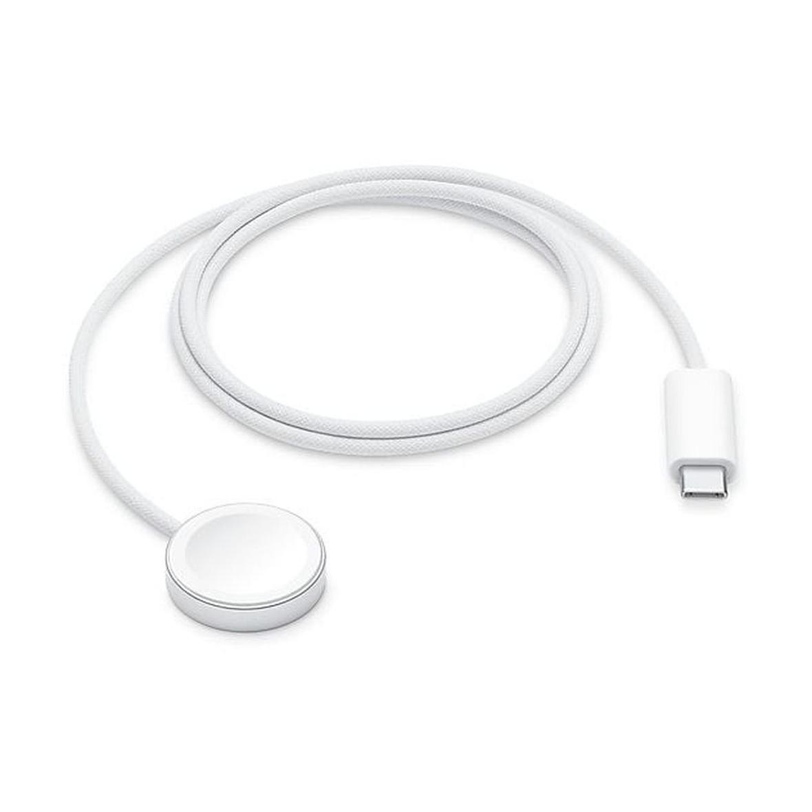 Oryginalny kabel do szybkiego ładowania indukcyjnego Apple Watch USB C 7,5W 1m MT0H3ZM/A biały bulk
