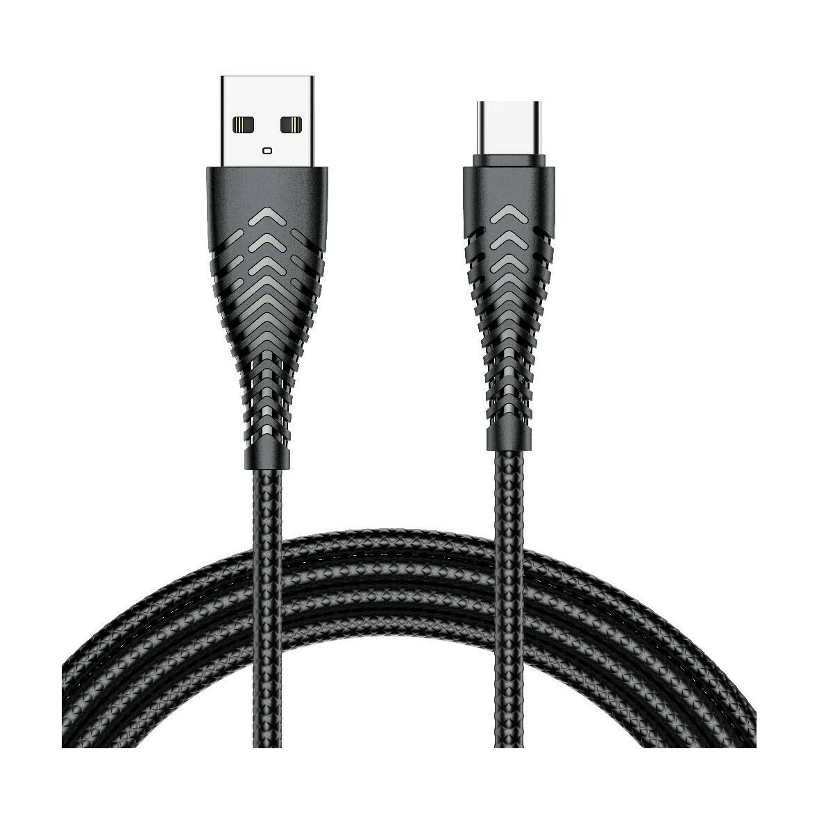 Kabel USB A do Typ C VEGER 2,4A V104 1,2 m czarny