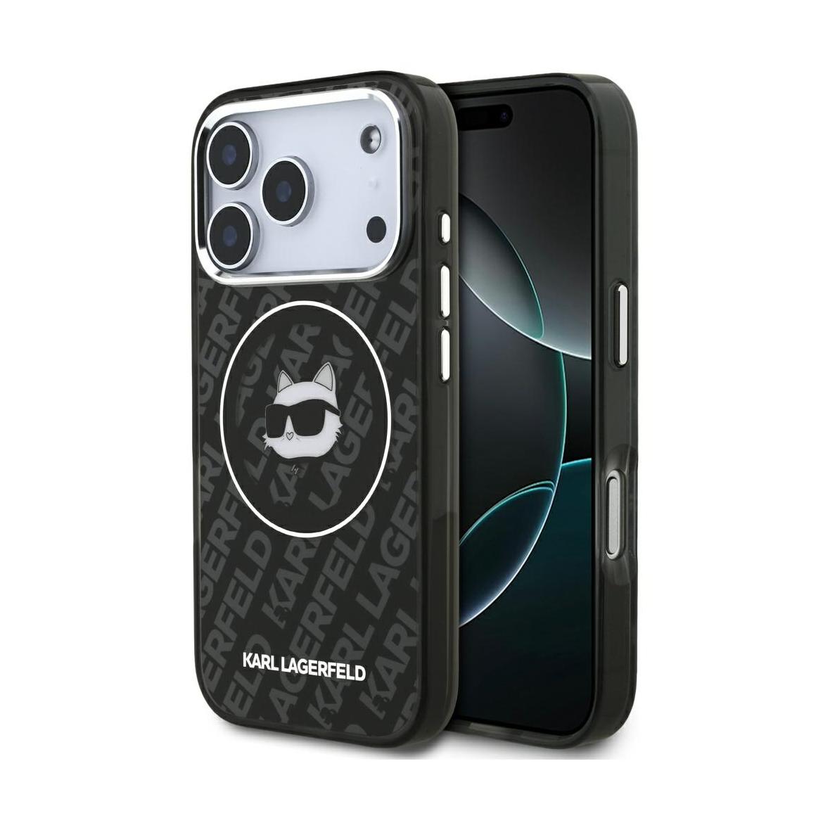 KARL LAGERFELD futerał do IPHONE 17 Pro Max kompatybilny z MagSafe KLHMP17XHMKBCHOK (IML Choupette Head Logo) czarny