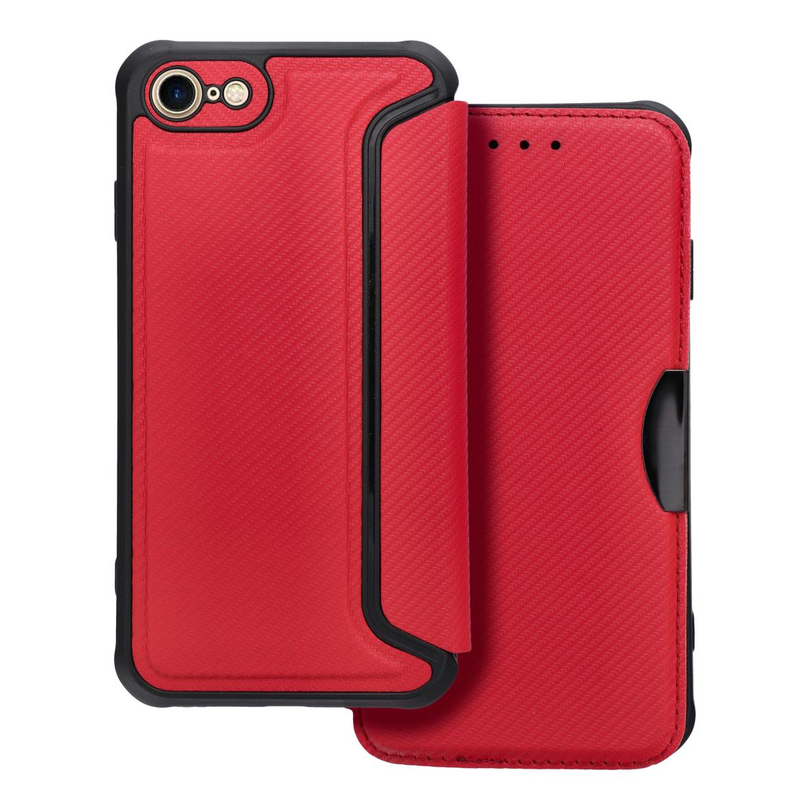 Etui z klapką na iPhone 7 / 8 / SE 2020 / SE 2022 Razor Book czerwone