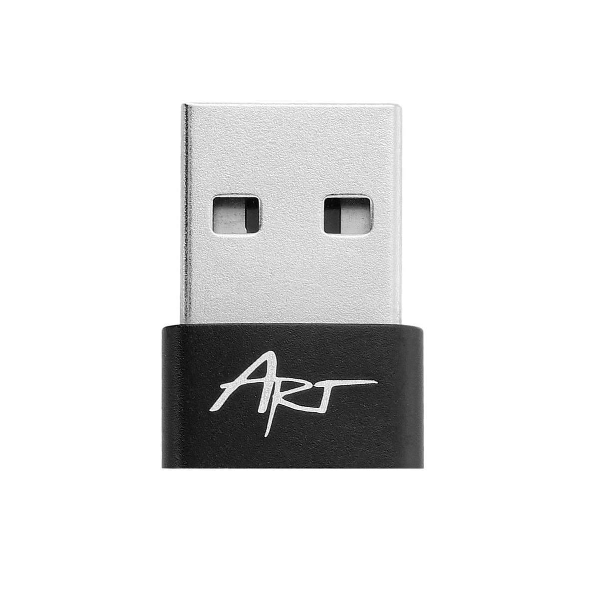 Adapter USB A 2.0 do USB C ART C14 OTG czarny