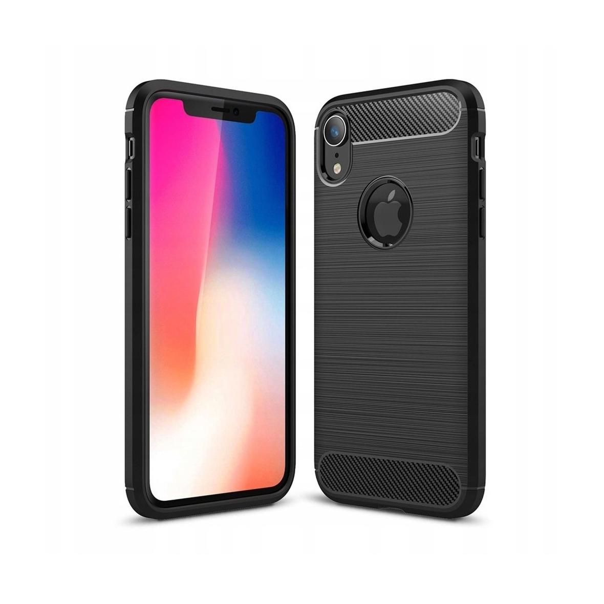 Futerał do iPhone XR Carbon czarny