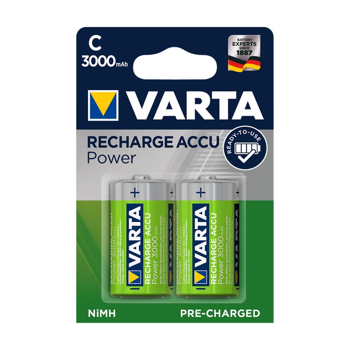 VARTA bateria akumulatorowa R14 (Typ C) 3000mAh Accu Power 2 szt