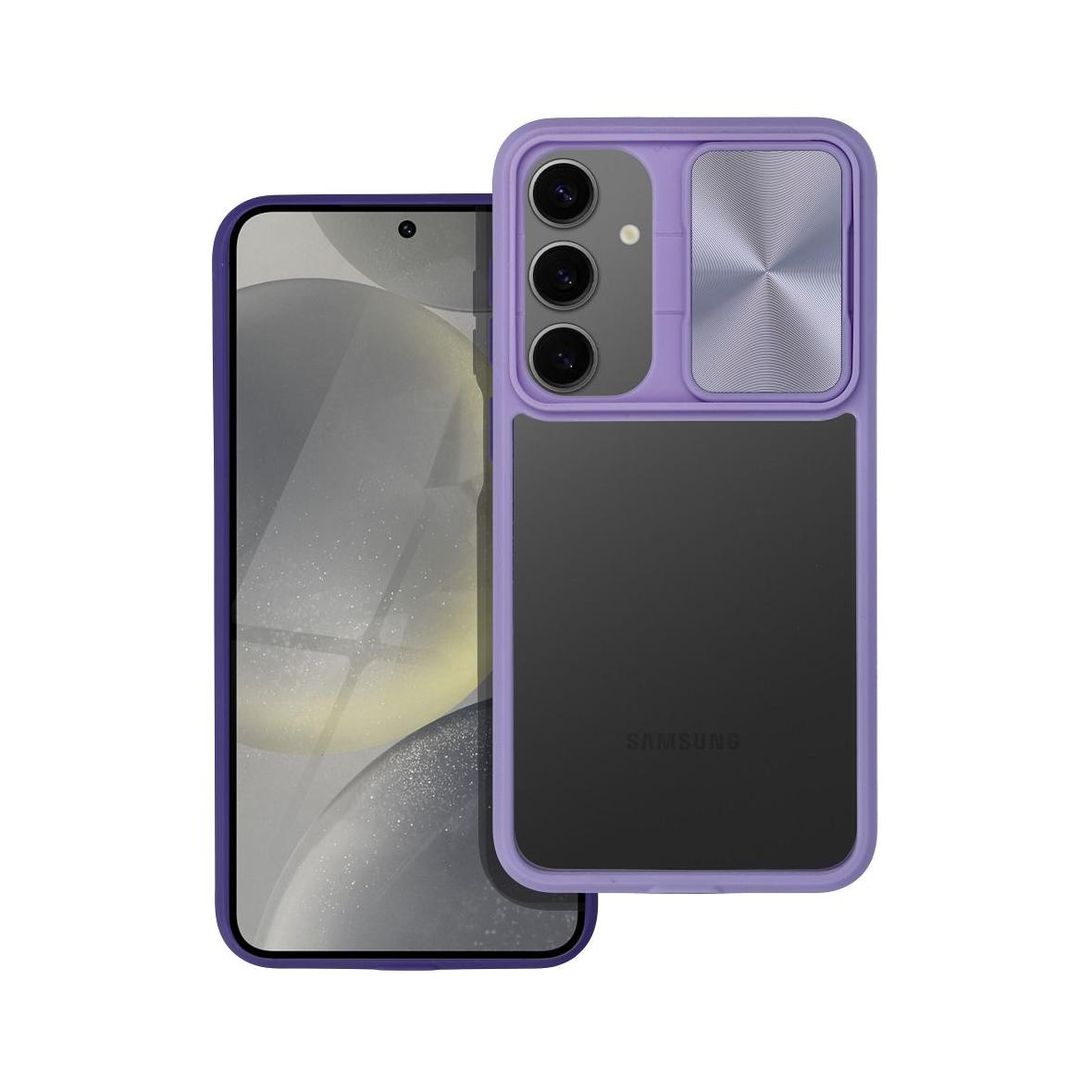 Futerał do Samsung S24 PLUS Slider fioletowy