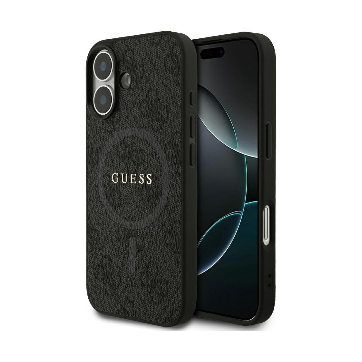 GUESS futerał do IPHONE 17 kompatybilny z MagSafe GUHMP17SG4GFRK (PU 4G Ring Classic Logo) czarny