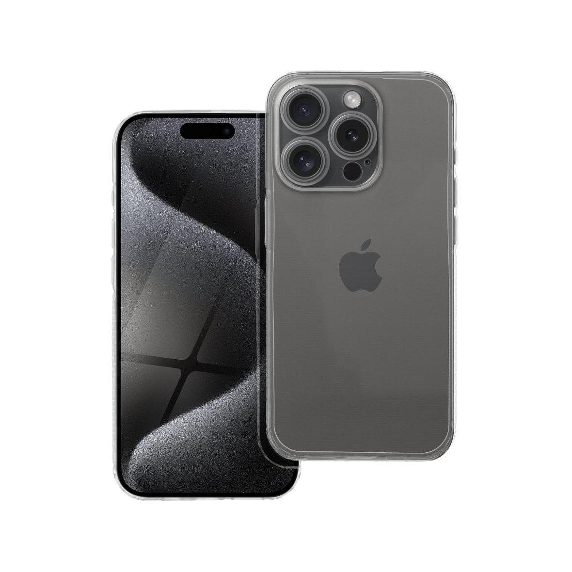 Futerał do iPhone 15 Plus Clear Case 1,5 mm Grid transparentny