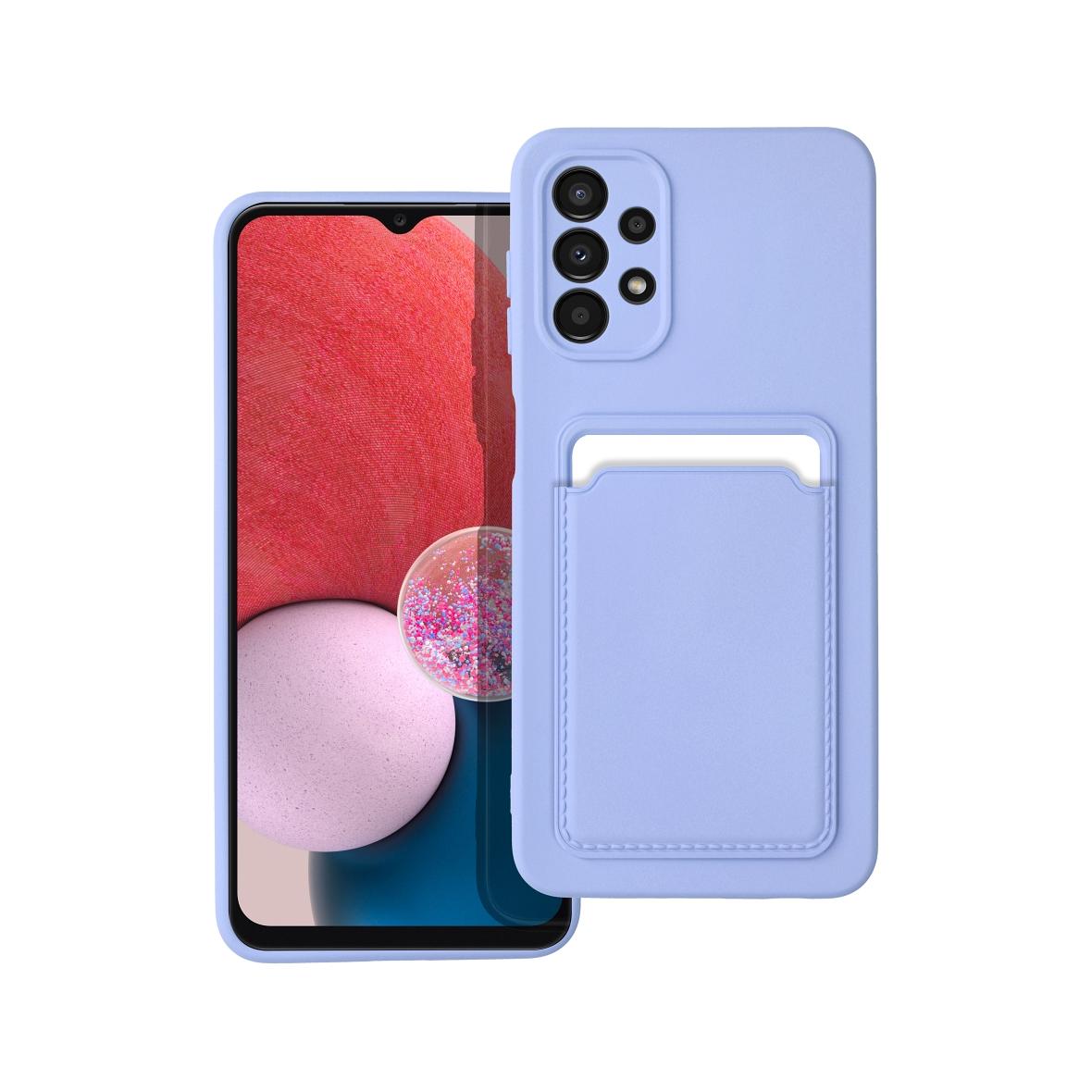 Futerał CARD CASE do SAMSUNG A13 5G / A04S fioletowy