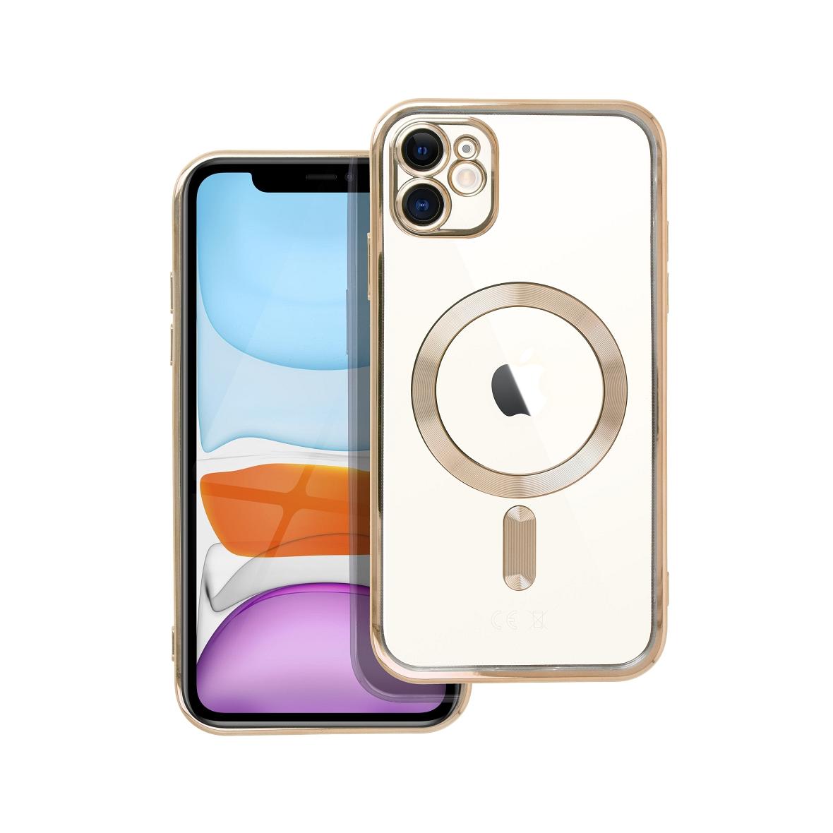Futerał do iPhone 11 Electro Mag Cover zgodny z MagSafe złoty