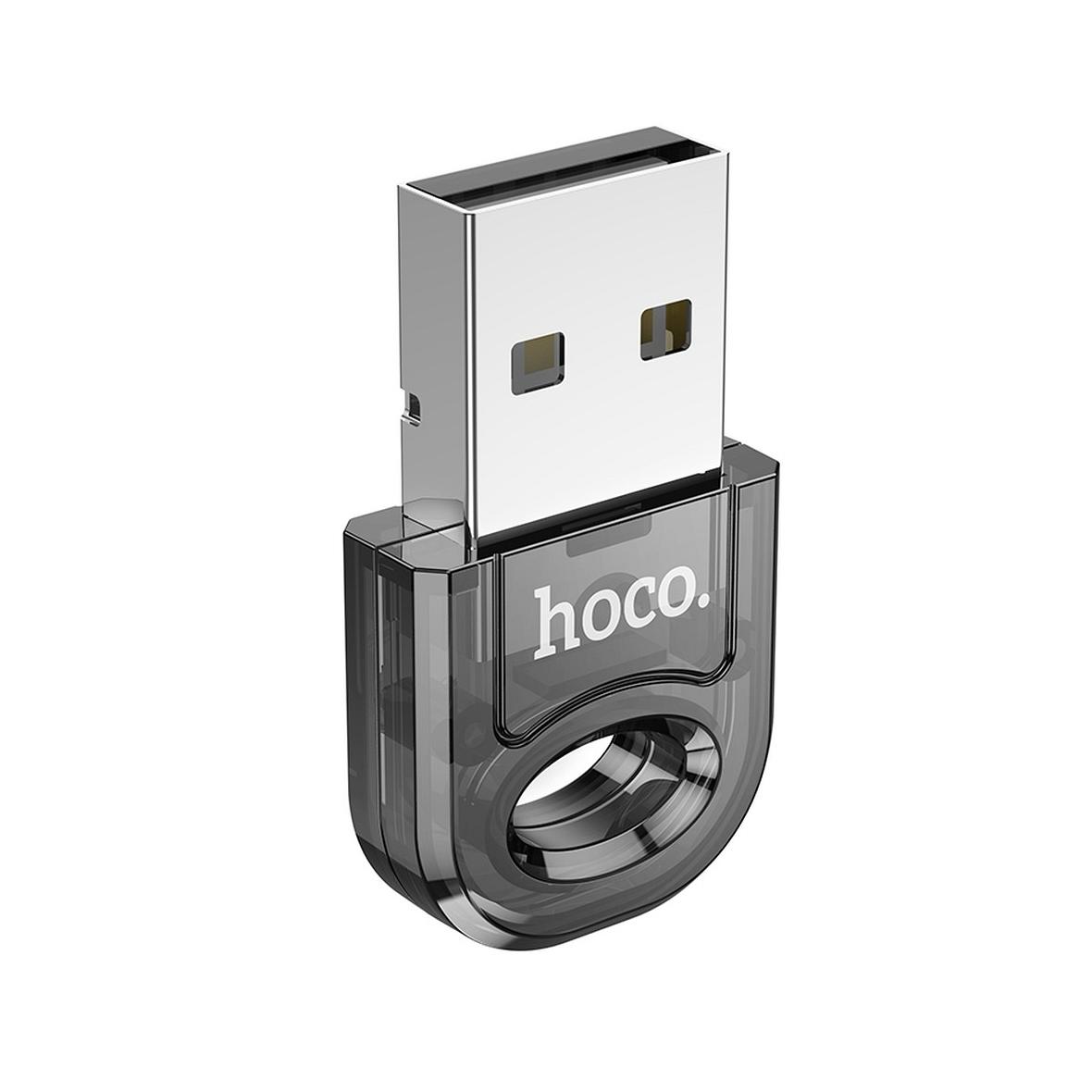 Adapter USB A bluetooth Hoco UA28 transparentny czarny