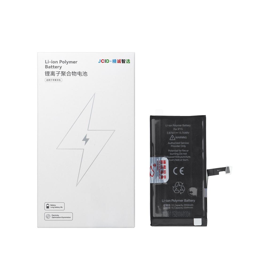 JCID Bateria do iPhone 15 3550 mAh (zwiększona pojemność)