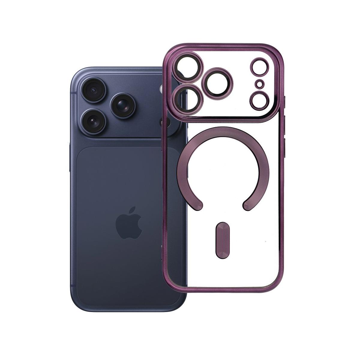 Futerał do iPhone 17 PRO Electro Mag Cover zgodny z MagSafe fioletowy