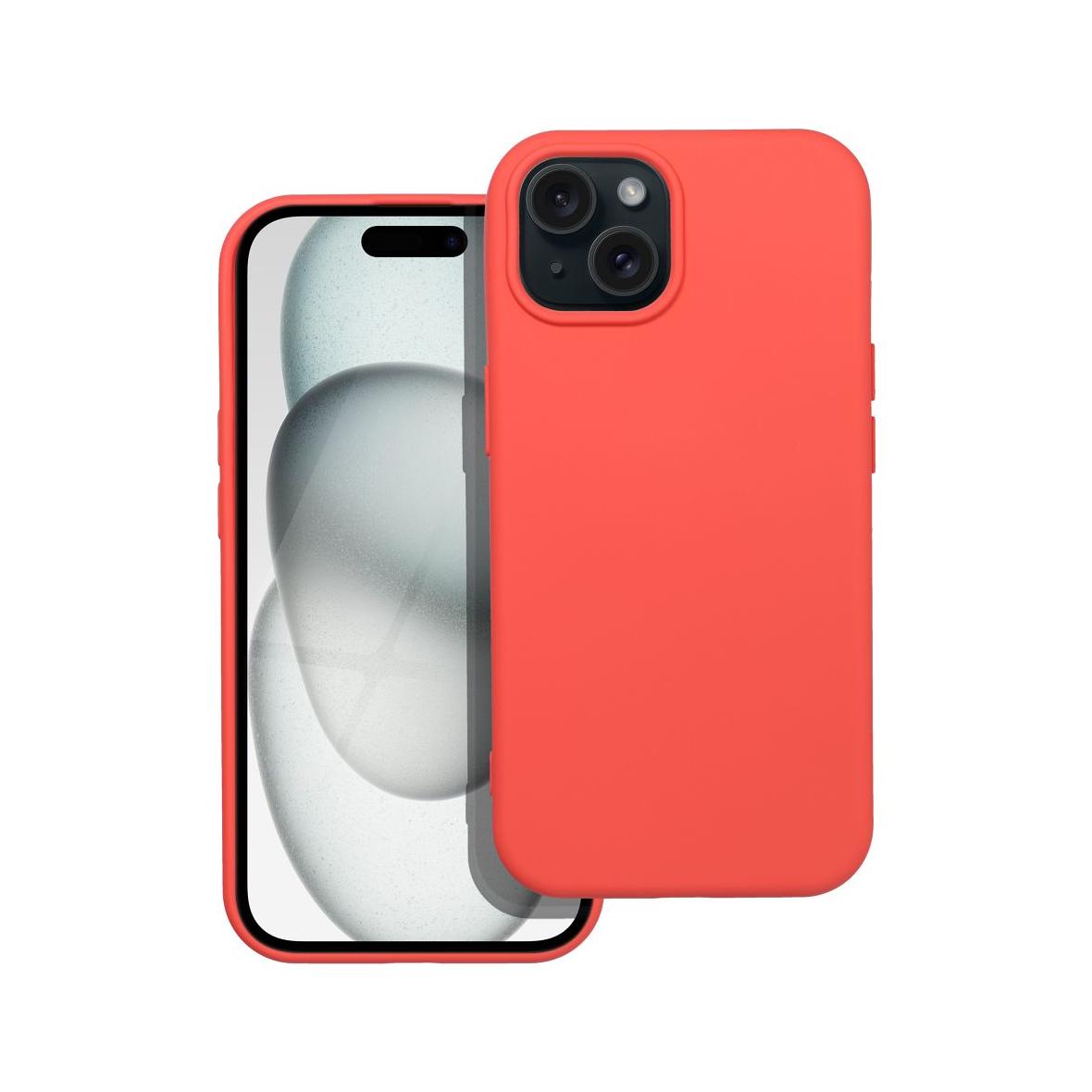 Futerał do iPhone 15 Silicone brzoskwiniowy