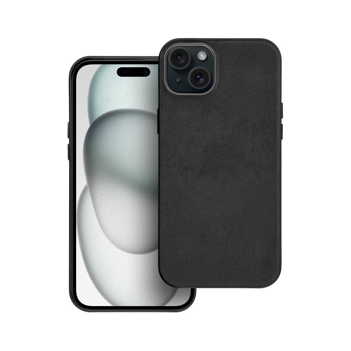 Futerał do iPhone 15 PLUS Woven Mag Cover zgodny z MagSafe czarny