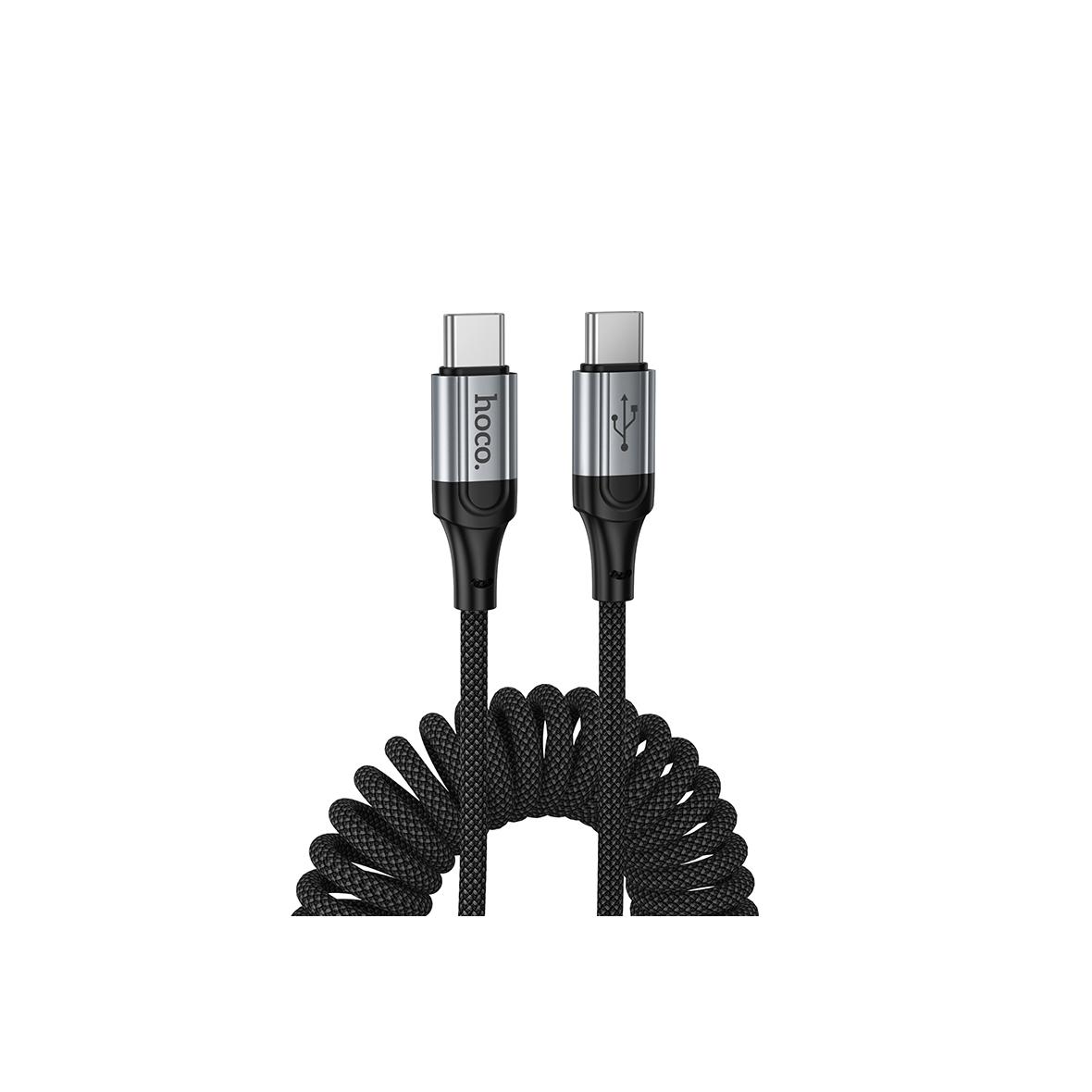 Kabel USB C do C Hoco PD 3A 1,5 m X121 czarny