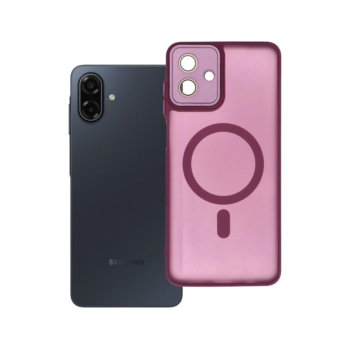 Futerał do Samsung A07 Variete Mag Cover zgodny z MagSafe fioletowy