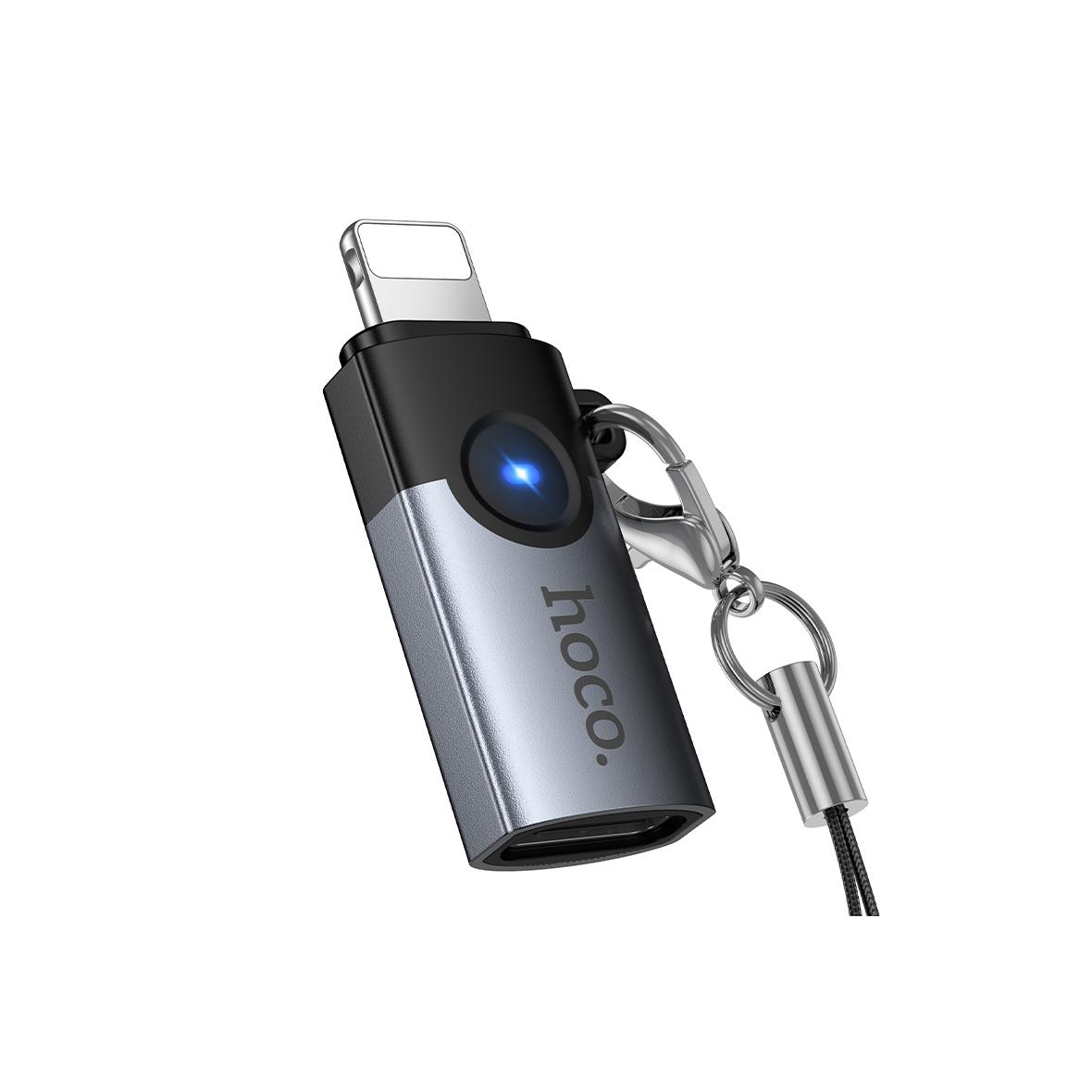 Adapter OTG Lightning do USB C Hoco 2A UA46A czarny