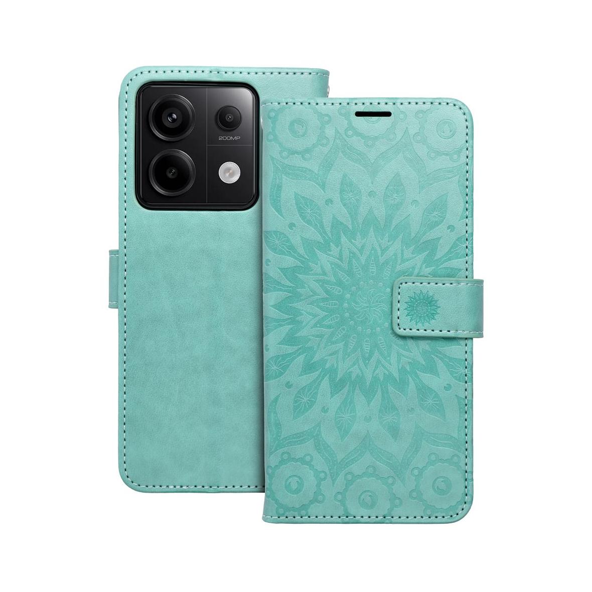 Etui z klapką na Xiaomi Redmi NOTE 13 PRO 5G Mezzo Book mandala zielone