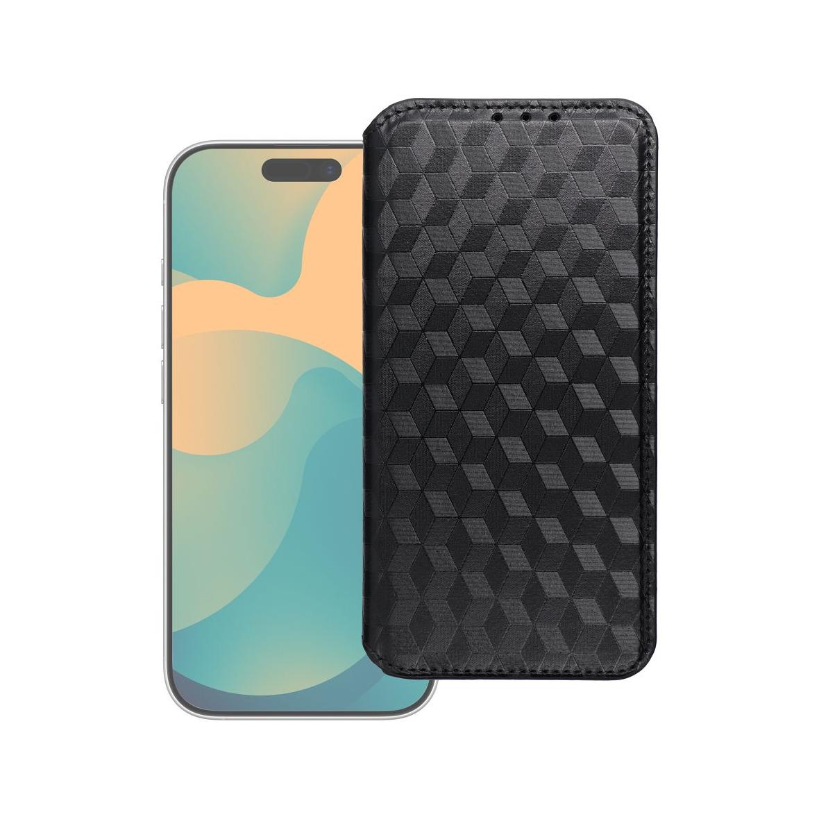 Etui z klapką na iPhone 17 PRO Cubic Book czarne