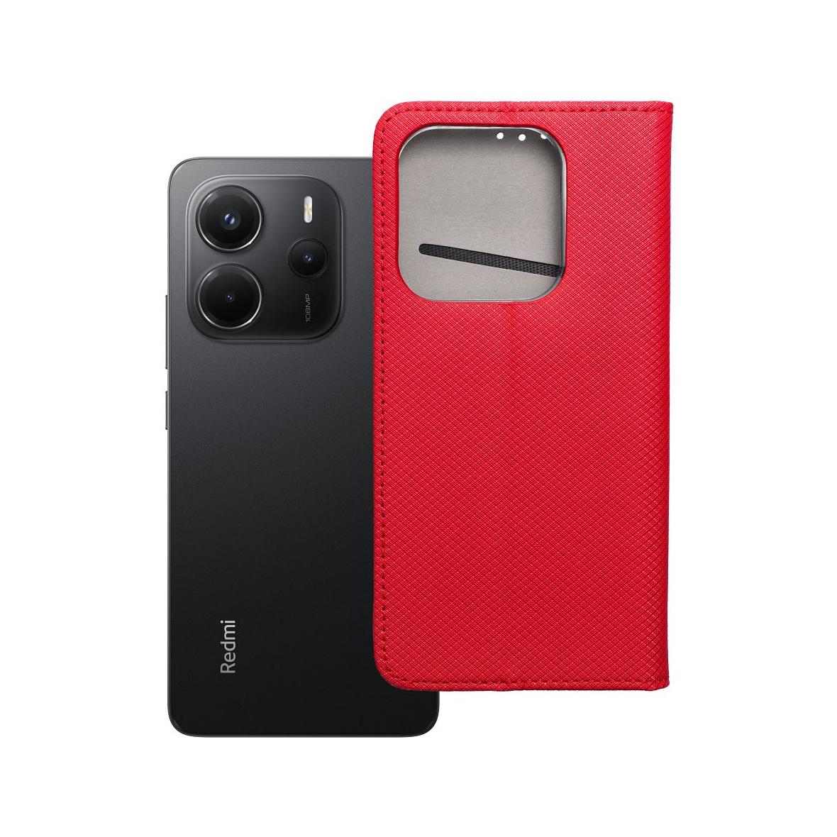 Etui z klapką na Xiaomi Redmi NOTE 14 5G Smart Case Book czerwone