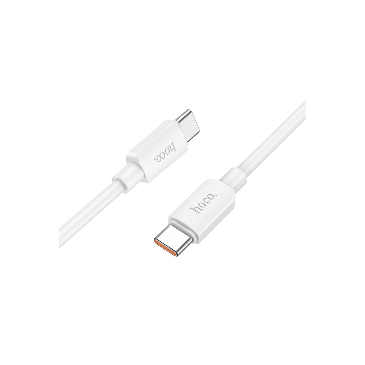Kabel USB C do USB C Hoco PD 6A 100W 1 m X96 biały