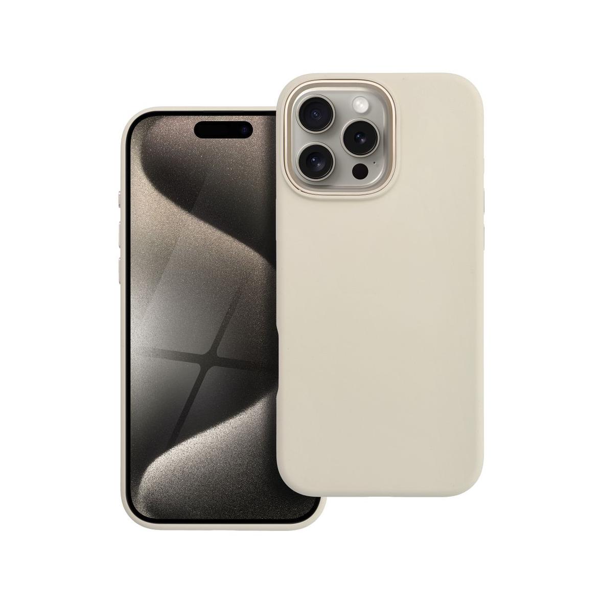 Etui na iPhone 16 PRO MAX Forcell F-Protect Frame Premium zgodny z MagSafe antique white 0INT