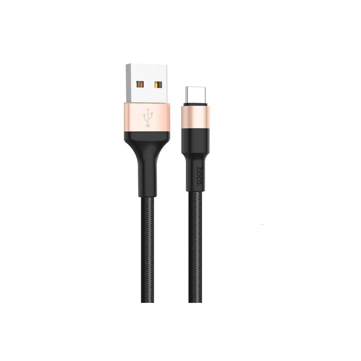 Kabel USB A do USB C Hoco 2A 1 m X26 czarno złoty