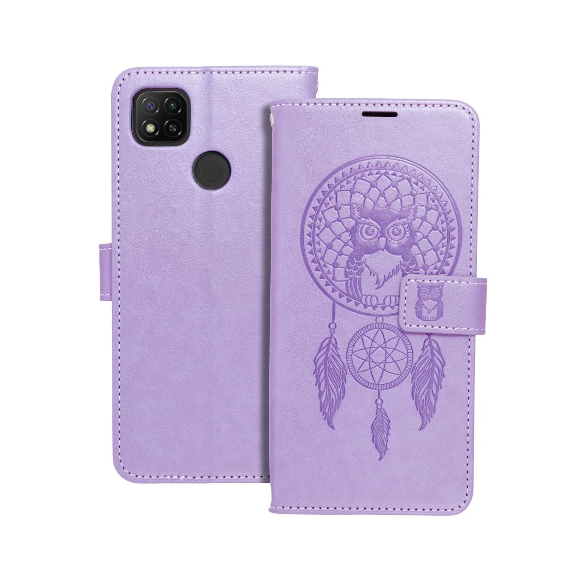 Etui z klapką na Xiaomi Redmi 9C / 9C NFC Mezzo Book łapacz snów fioletowe