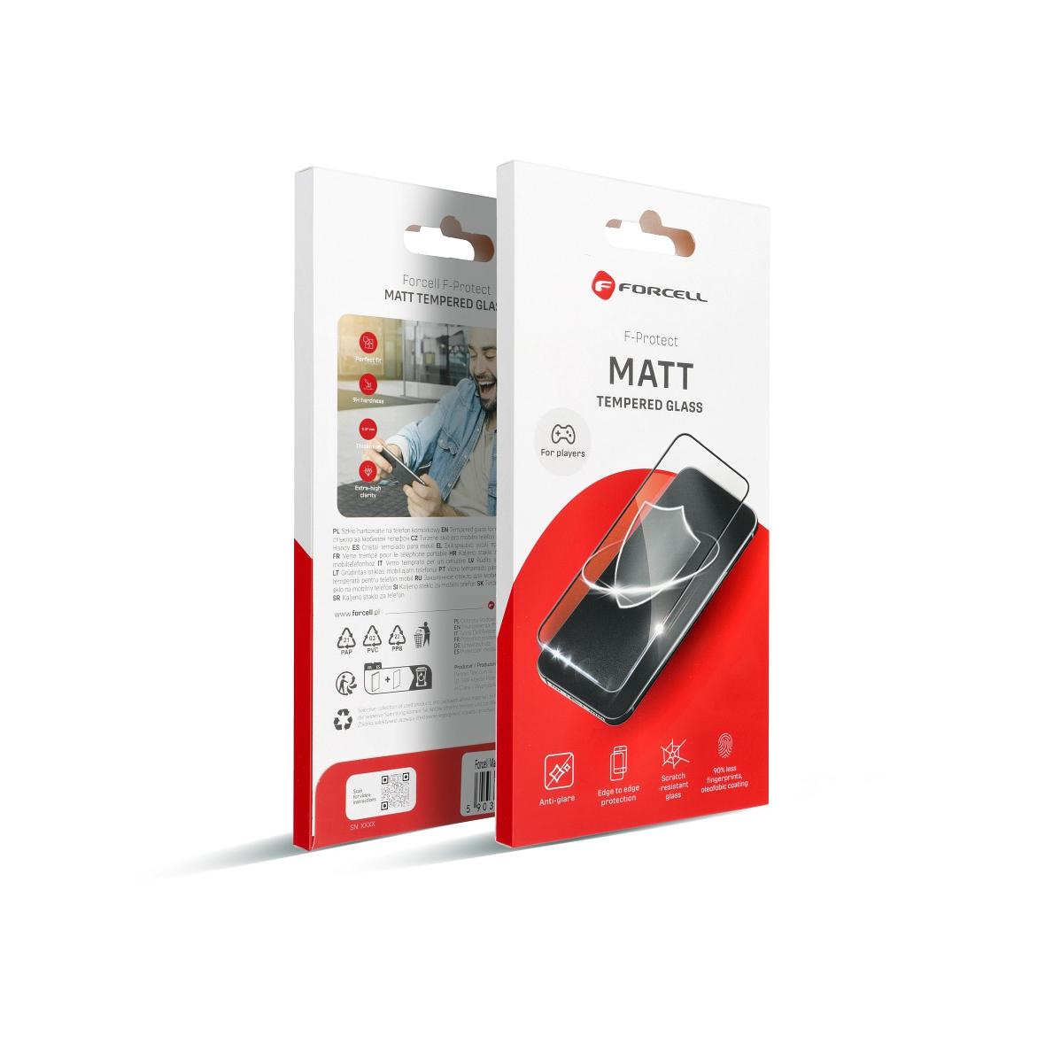 Szkło hartowane do iPhone 15 PRO Forcell Matt Glass czarne