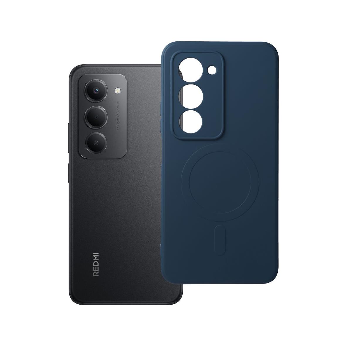 Futerał do Xiaomi Redmi 15 4G / 5G (171,1mm) Silicone Mag Cover zgodny z MagSafe niebieski