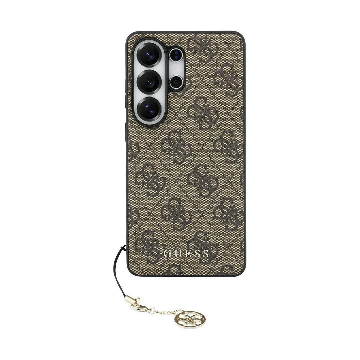 GUESS futerał do SAMSUNG S26 Ultra GUHMS26LGF4GBR (PU 4G Classic Logo with Charm) brązowy