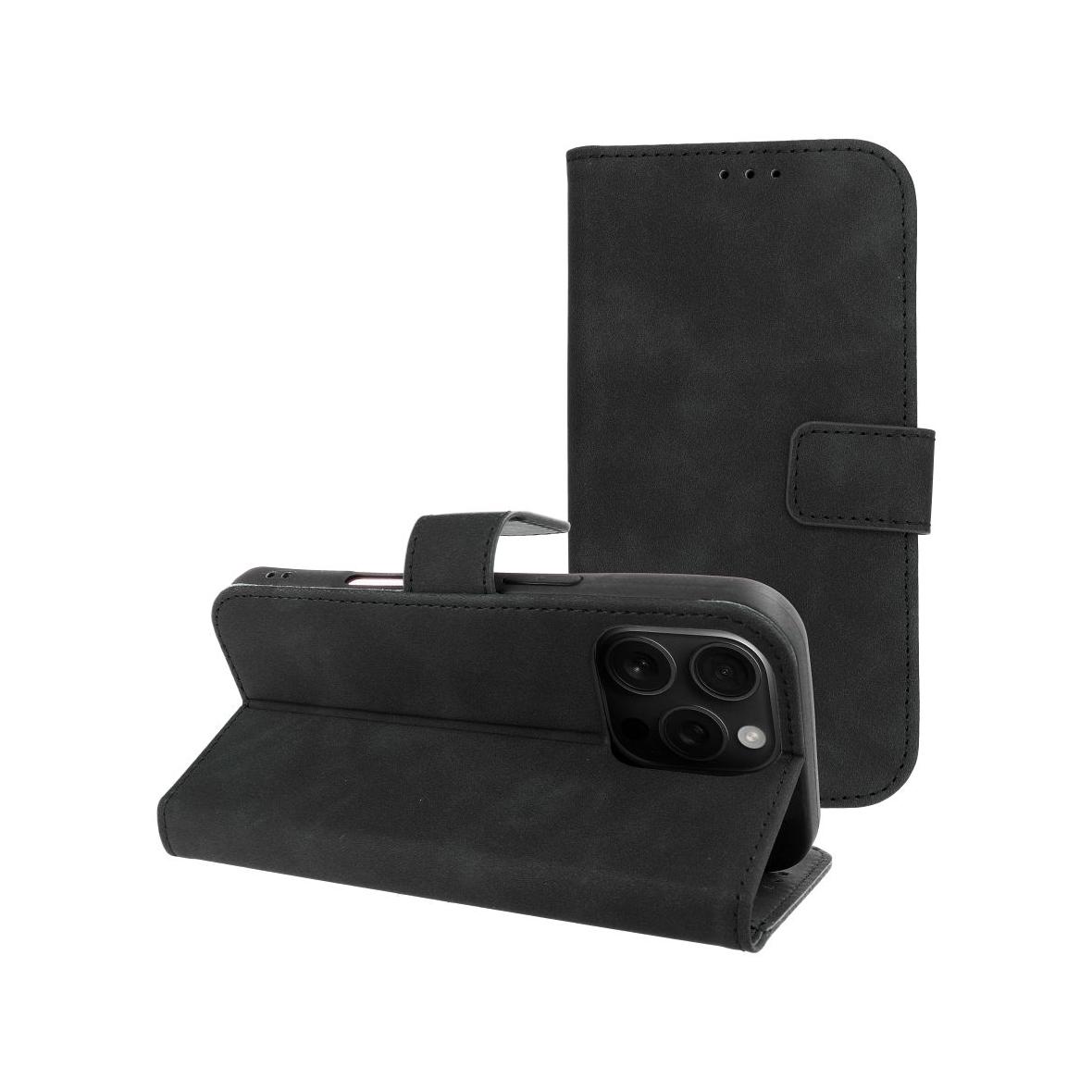 Etui z klapką na iPhone 16 PRO Tender Book czarne