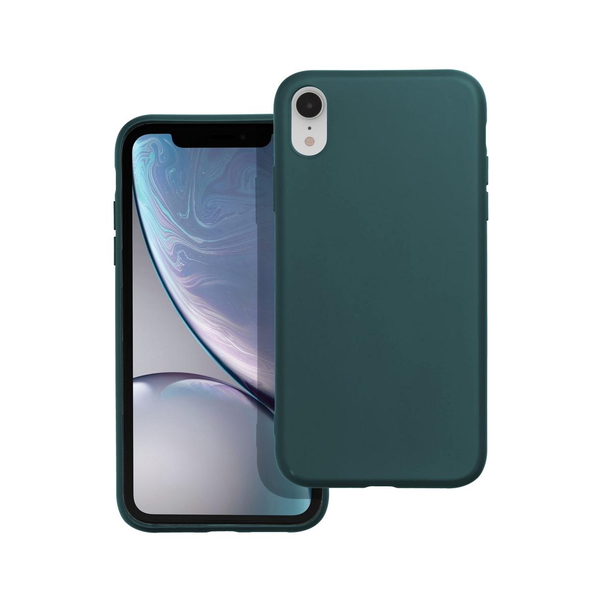 Futerał do iPhone XR Matt ciemnozielony