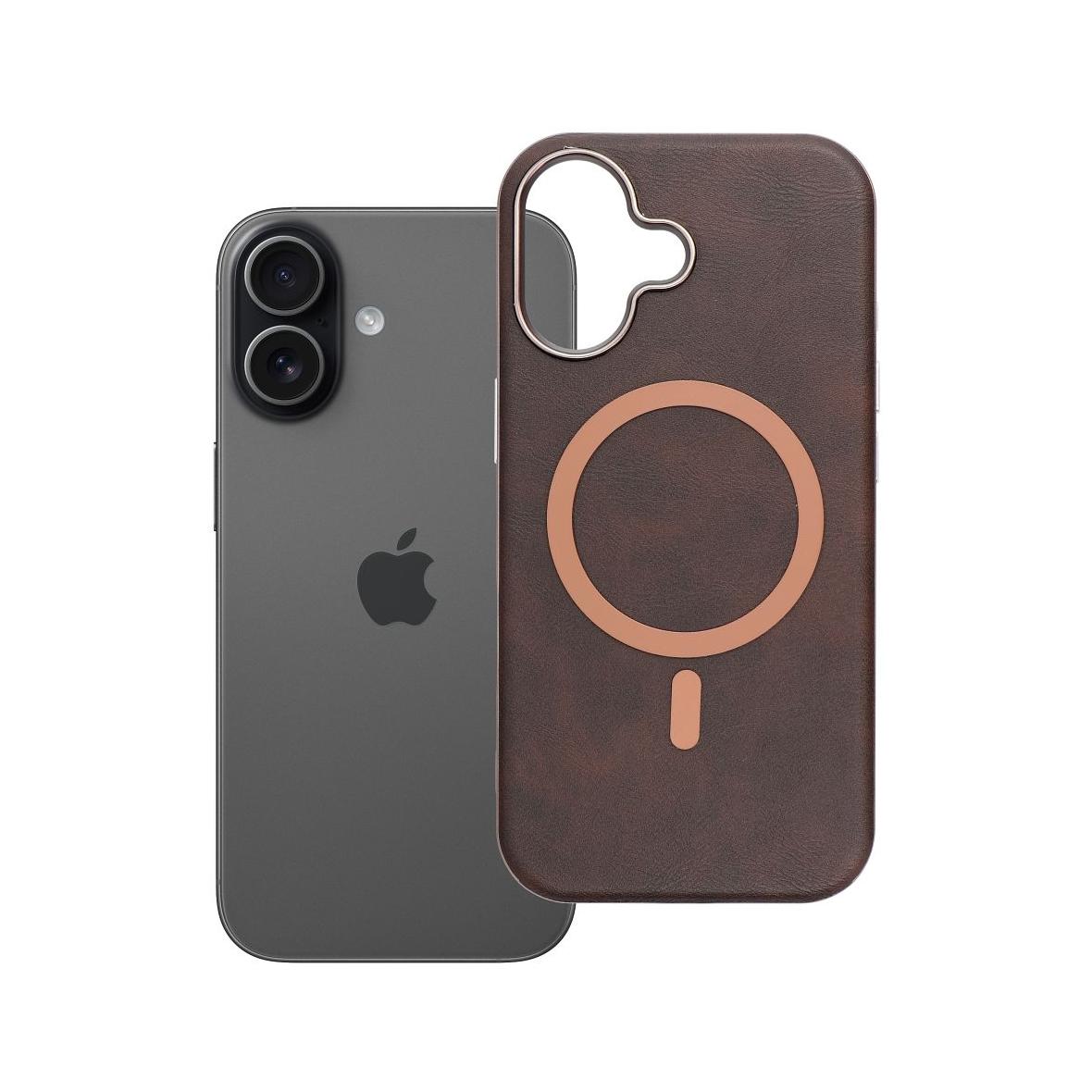 Futerał do iPhone 17 Gentleman Mag Cover zgodny z MagSafe brązowy