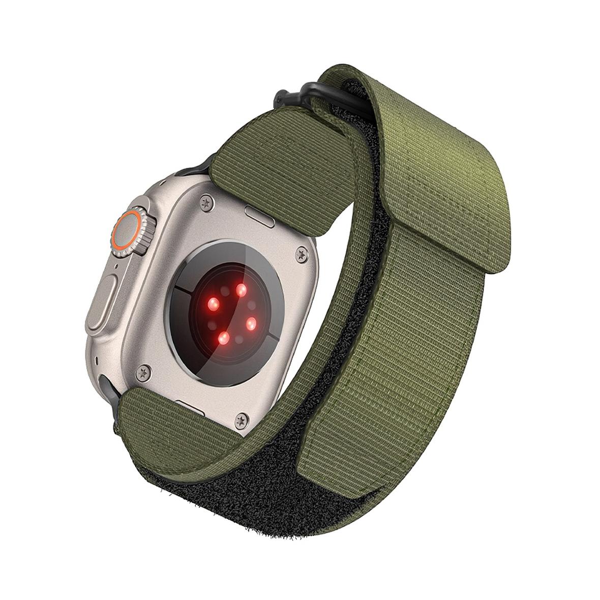 Pasek do Apple Watch Forcell F-Design FA05 rzep nylon 38 / 40 / 41 mm zielony