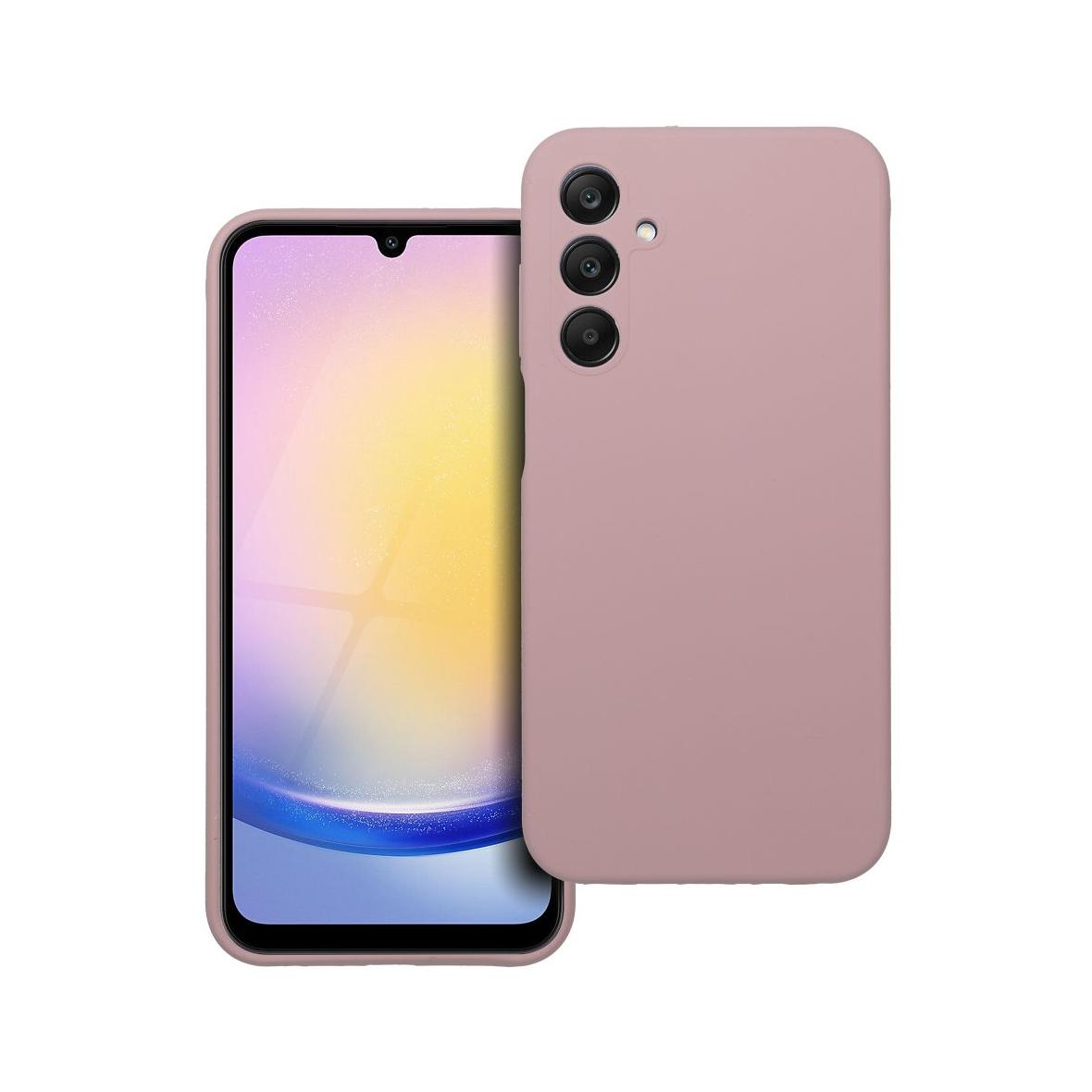 Futerał do Samsung A25 5G Silicone 2mm pudrowy róż