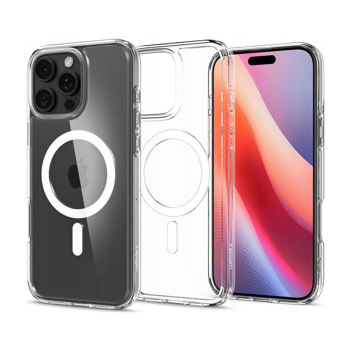 SPIGEN futerał ULTRA HYBRID MAG kompatybilny z MagSafe do IPHONE 16 Pro white