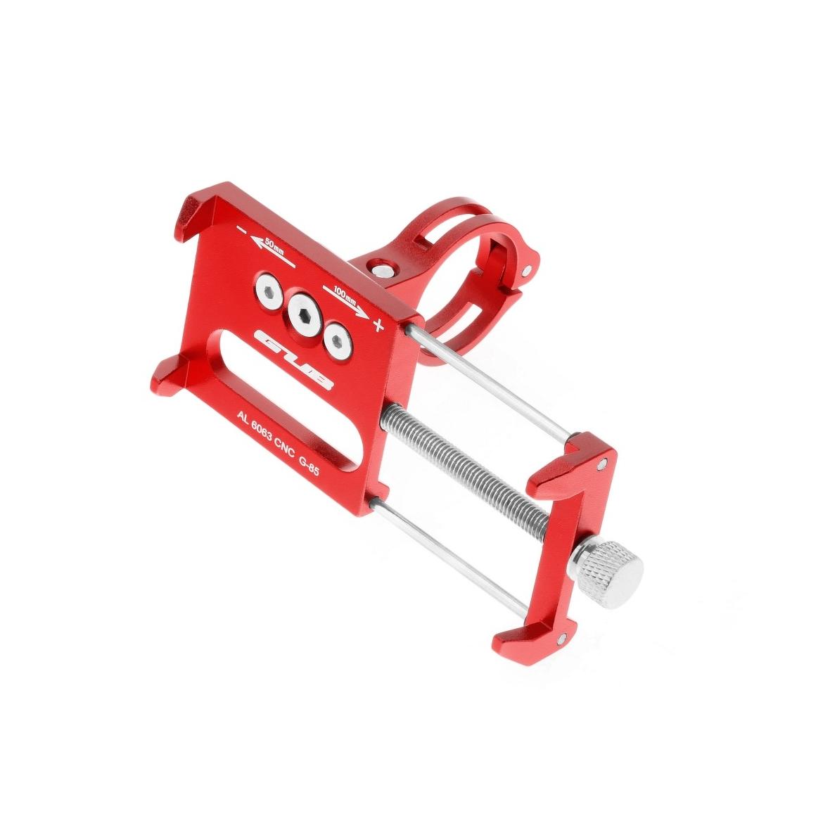 GUB uchwyt rowerowy na kierownicę G85 Aluminium czerwony