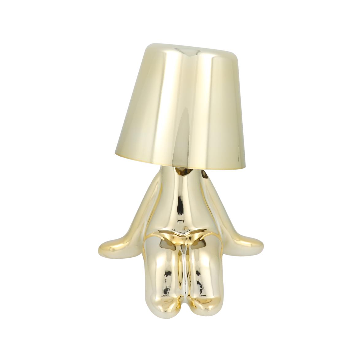 Lampka nocna GOLD MAN Art Deco siedzący (wzór 6) MLTL