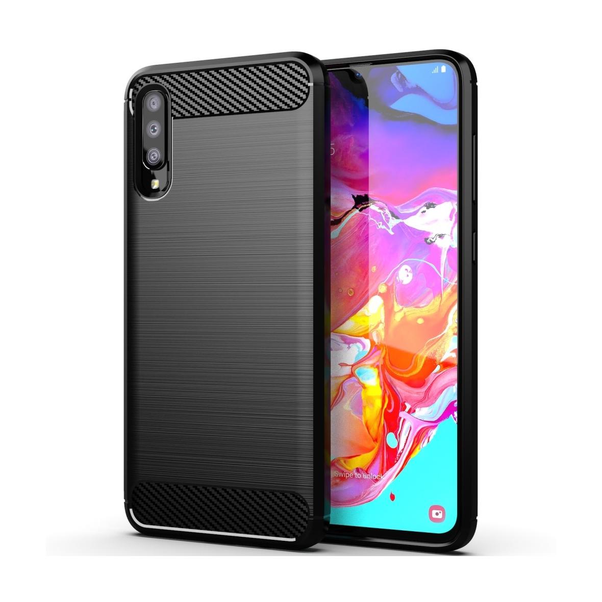 Futerał do Samsung A70 / A70s Carbon czarny