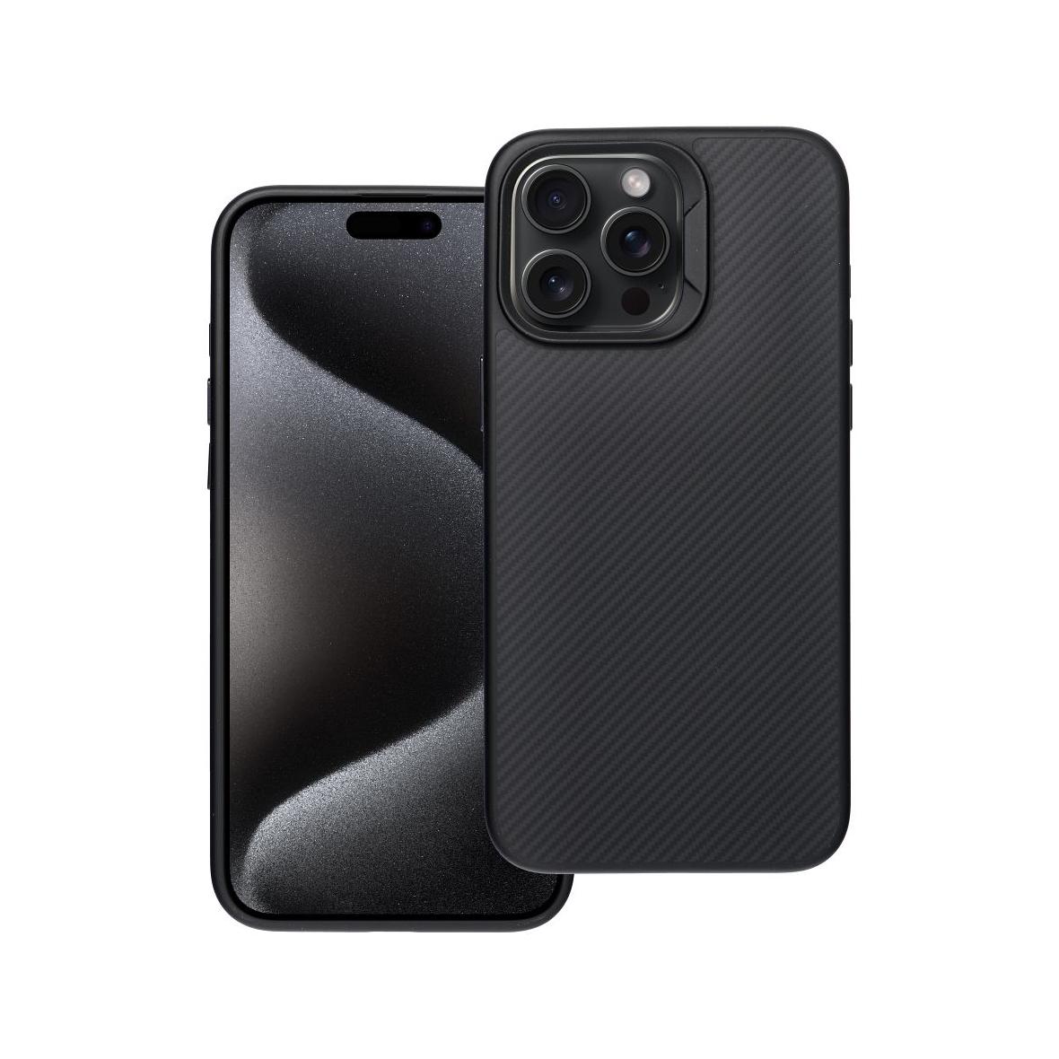 Etui na iPhone 15 PRO MAX Carbon Elite Mag Cover zgodny z MagSafe czarny