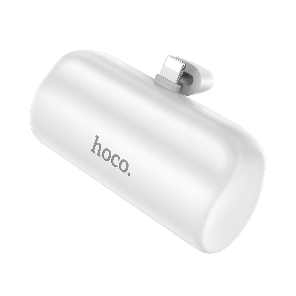 Powerbank Hoco 5000 mAh 2A z wbudowanym złączem Lightning J106 biały
