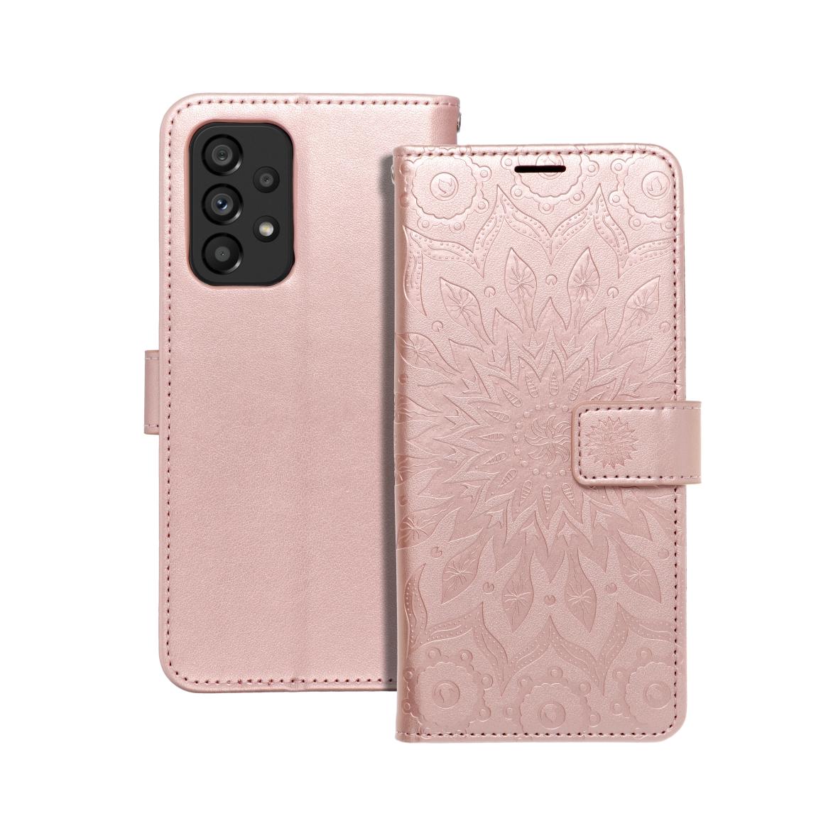 Etui z klapką na Samsung A53 5G Mezzo Book mandala złoto-różowe