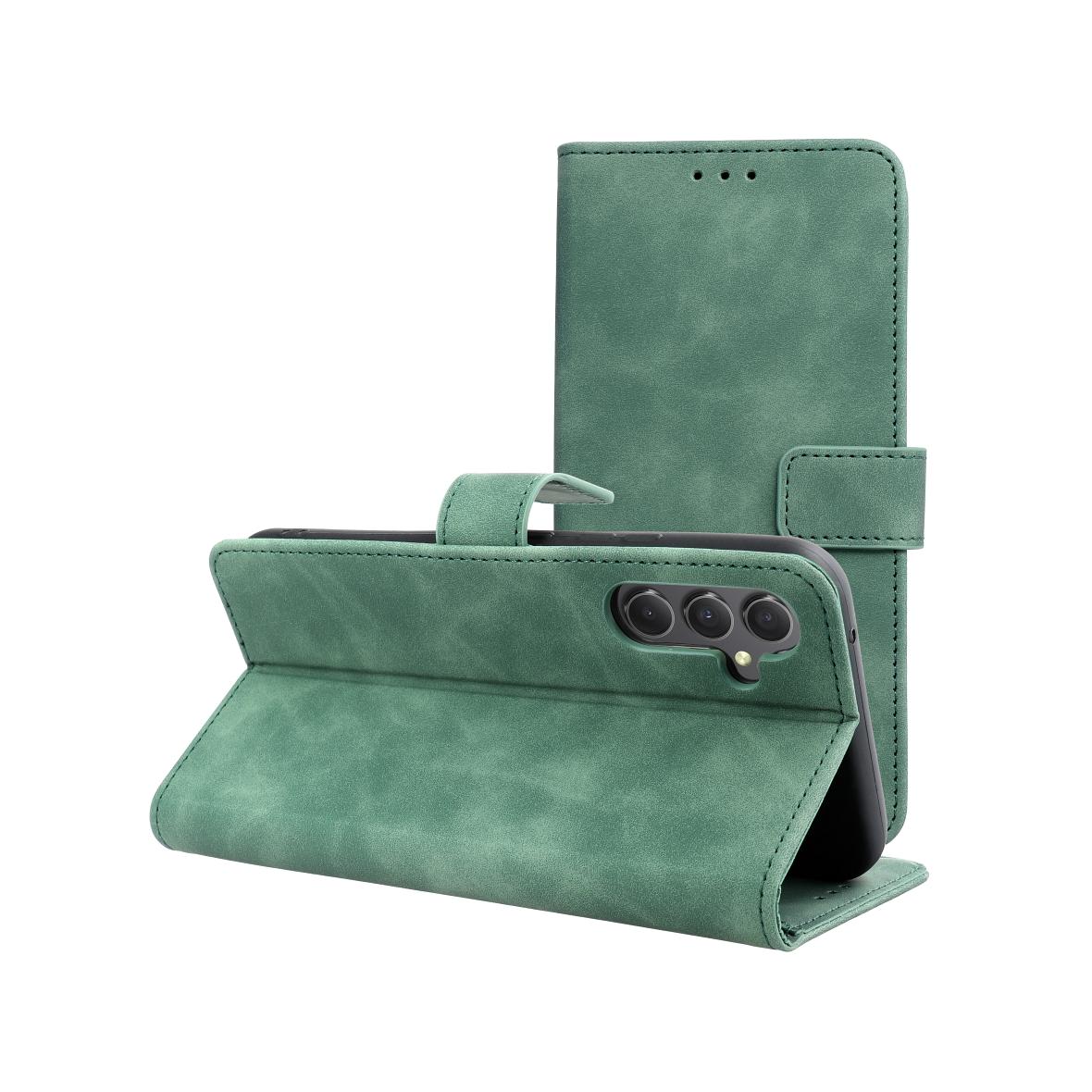 Etui z klapką na Samsung A34 5G Tender Book zielone
