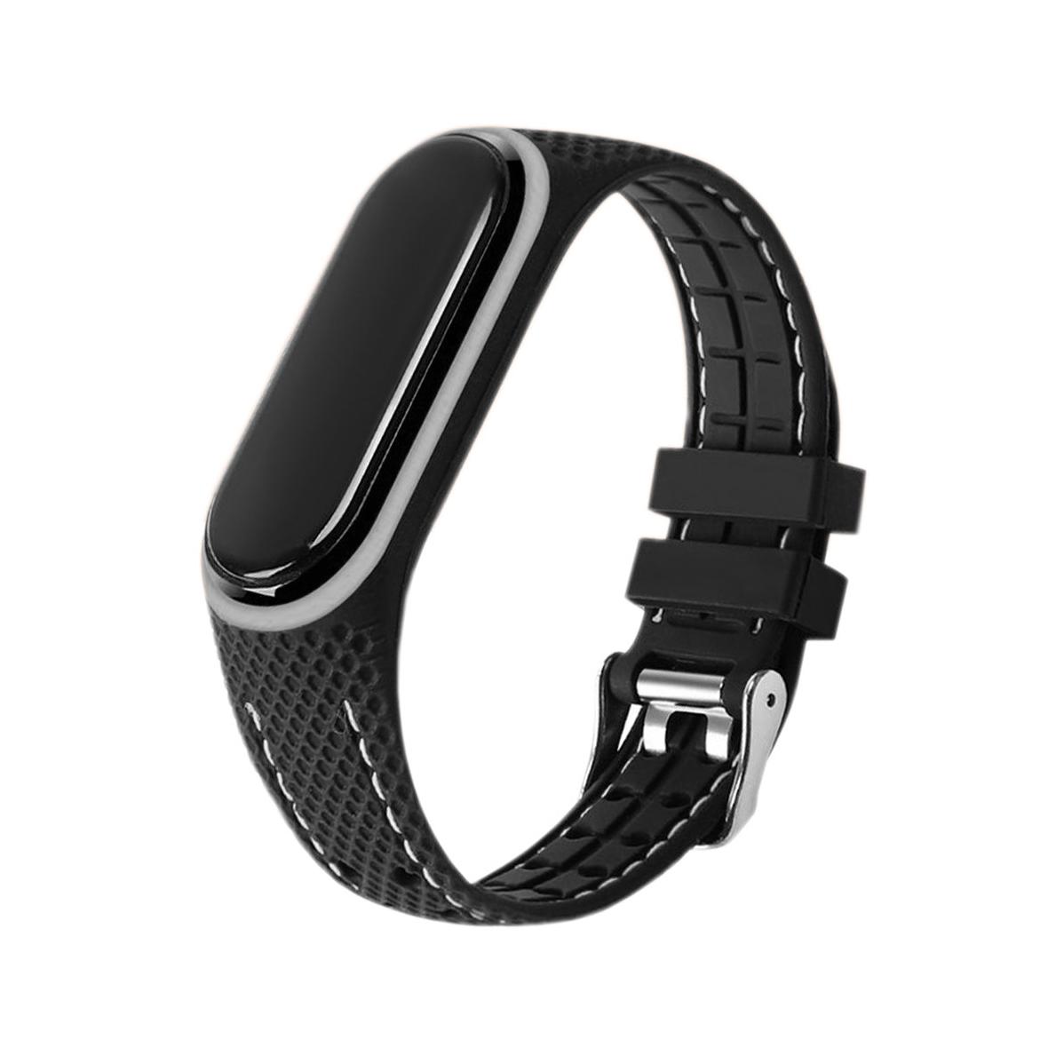 Pasek z elastomeru LIFESTYLE do XIAOMI Mi Band 7 czarny (03)