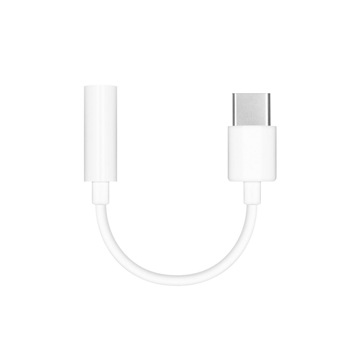 Oryginalny adapter Huawei AUX Typ C (męski) do Jack 3,5 mm (żeński) CM20 biały bulk